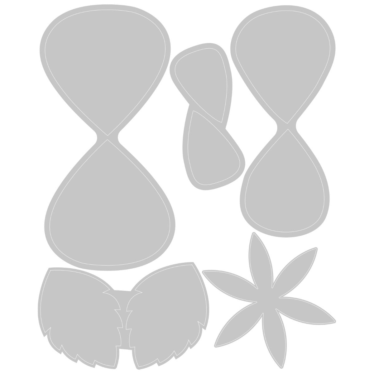 sizzix-thinlits-classic-rose-stanzschablonen-5er-3-d-blumen image 2