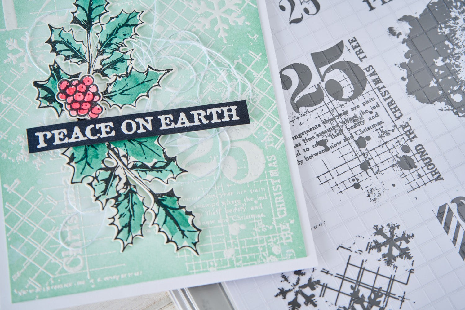 sizzix-clear-stamps-holiday-textures-stempelset-11tlg-weihnachten image 2