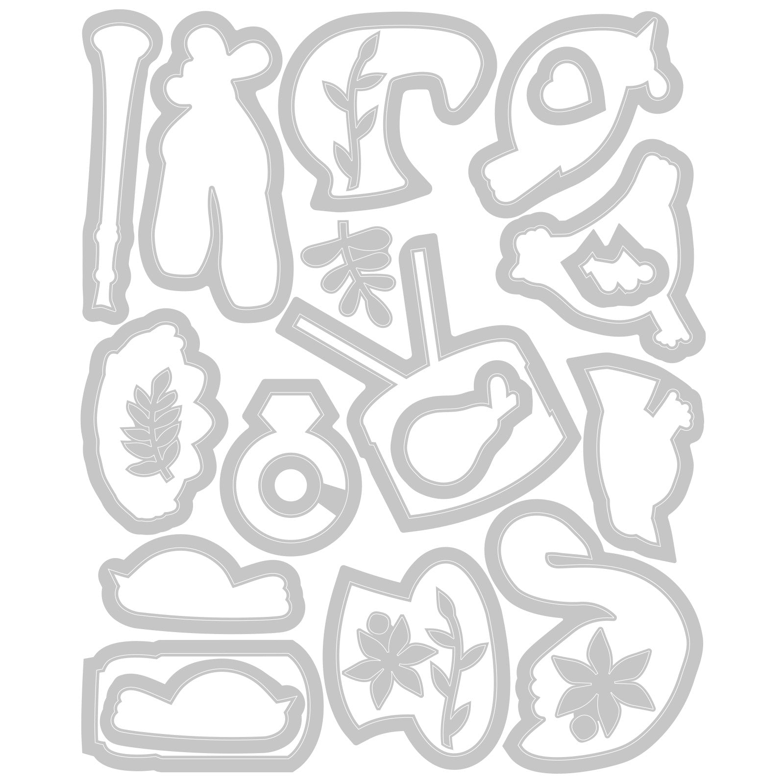 sizzix-framelits-12-days-of-christmas-stanzschablonen-23tlg image 2