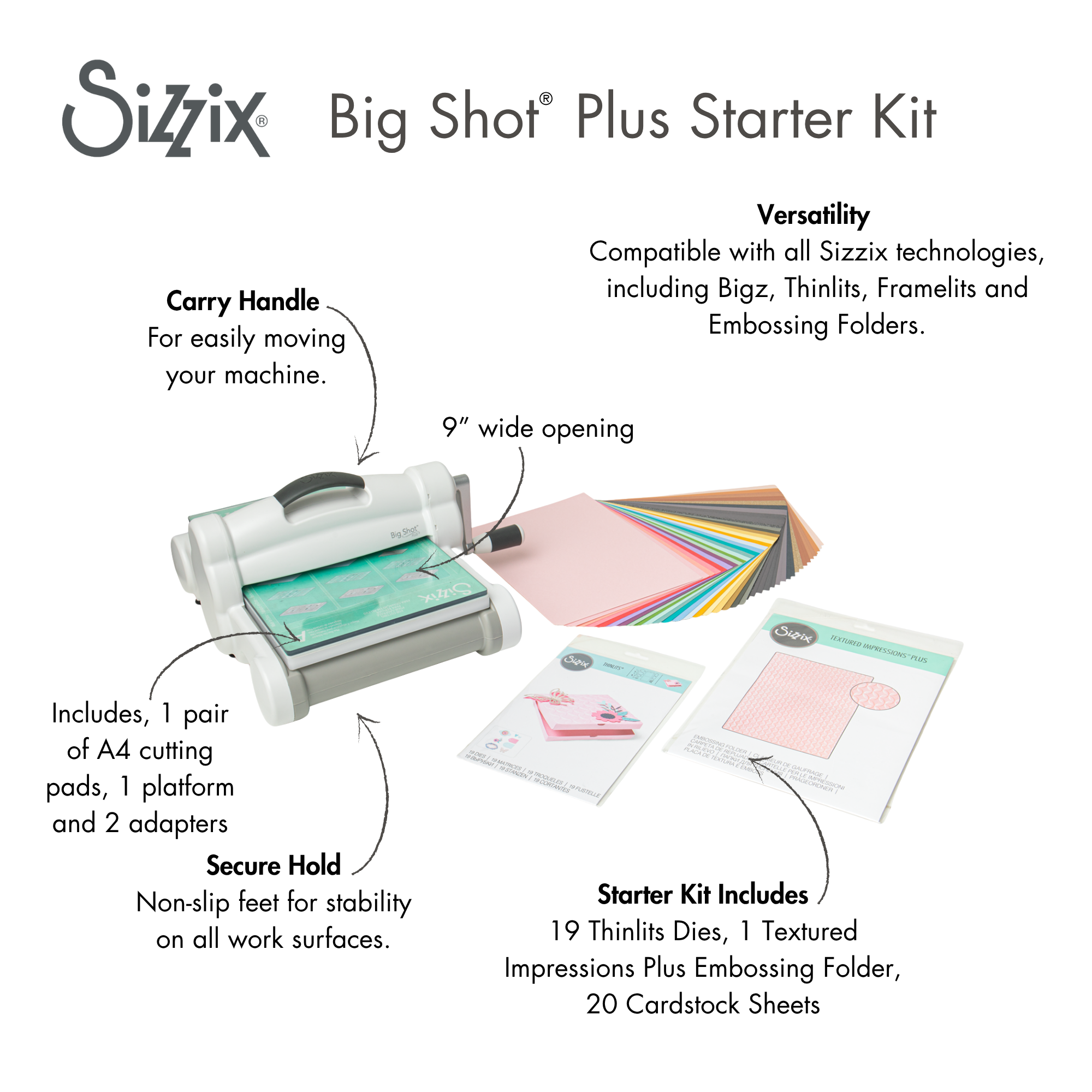 sizzix-big-shot-plus-starter-kit-stanzmaschine-set image 2