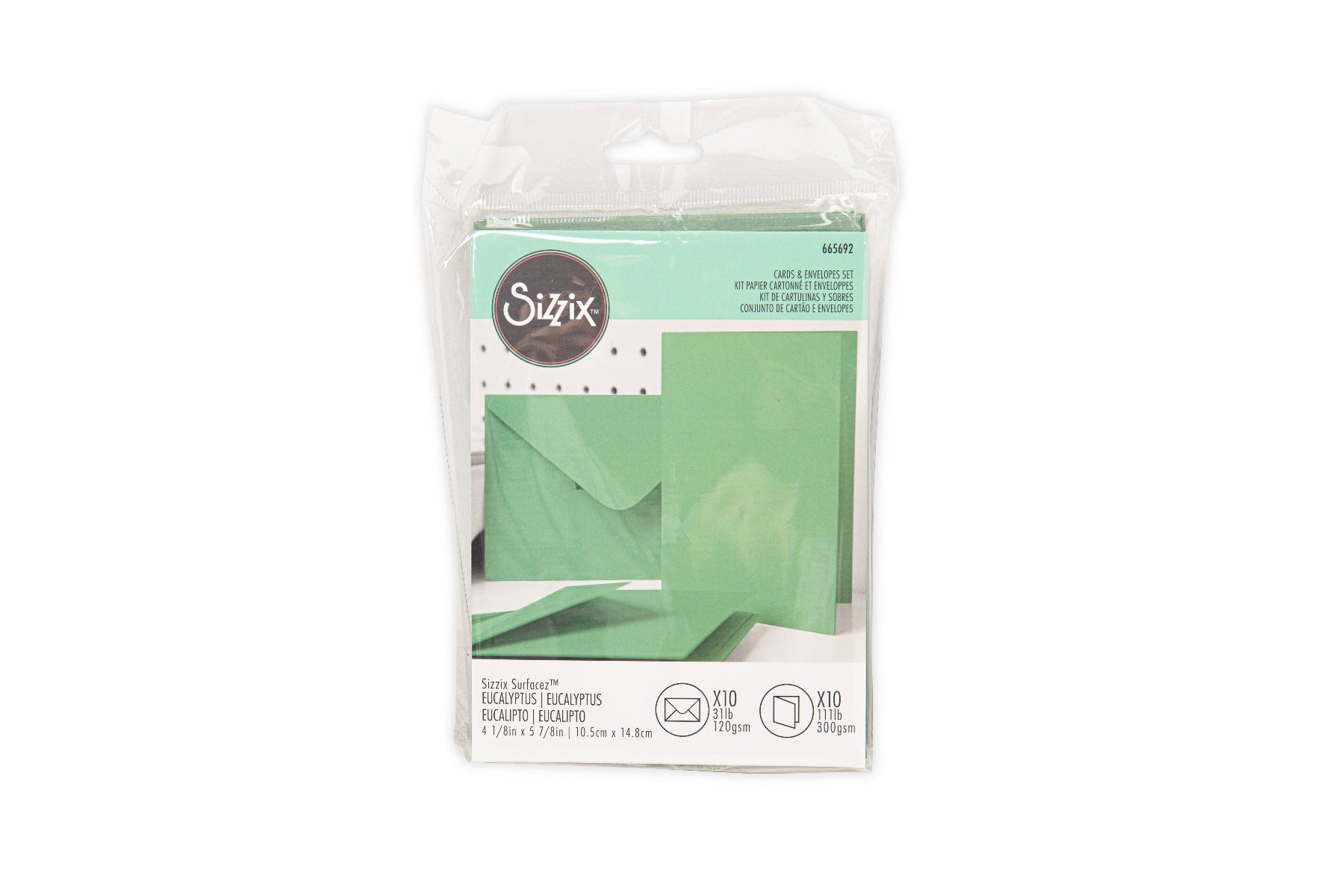 sizzix-surfacez-karten-umschl-ge-a6-eucalyptus-10er-gr-n image 2