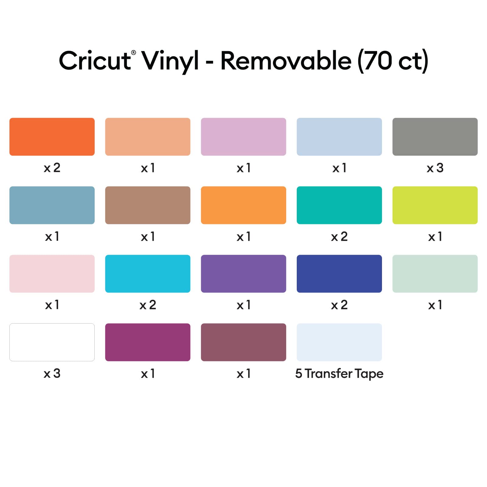 cricut-maker-vinyl-abnehmbar-klebefolie-set-bunt-65-5-bl-tter-30-5cm image 4