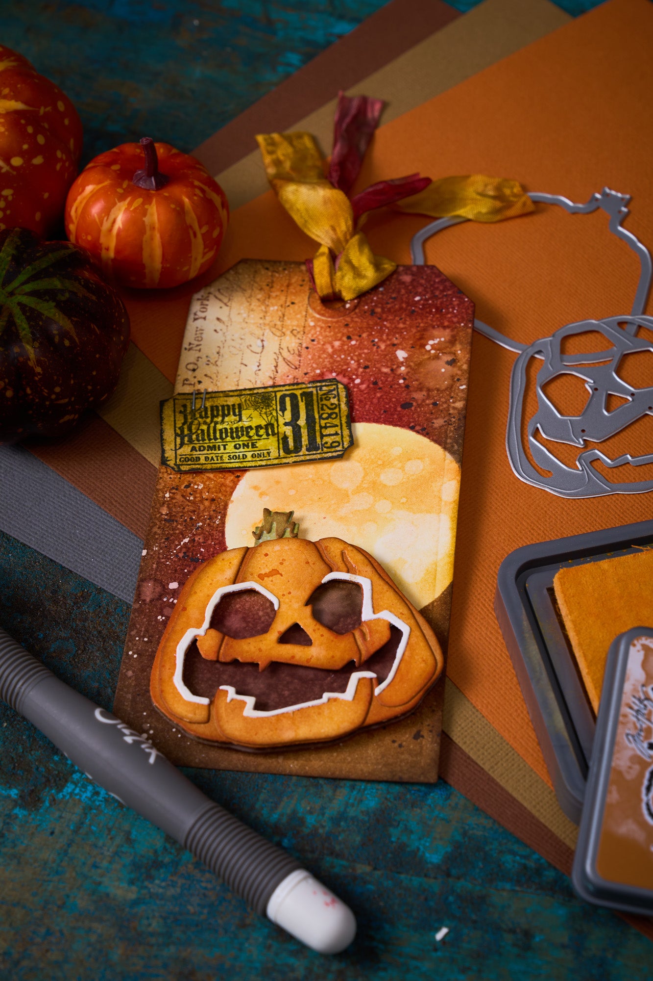 sizzix-thinlits-jack-o-lantern-stanzschablone-10tlg-halloween image 4