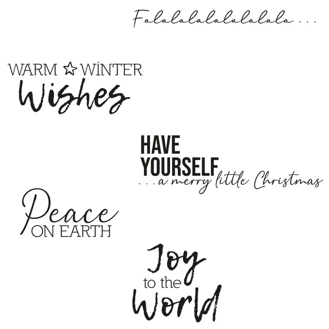 sizzix-clear-stamps-festive-sentiments-1-stempel-5tlg-weihnachten image 1
