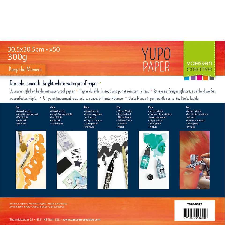 vaessen-florence-yupo-papier-wei-30-5x30-5cm-300g-50-stk image 1