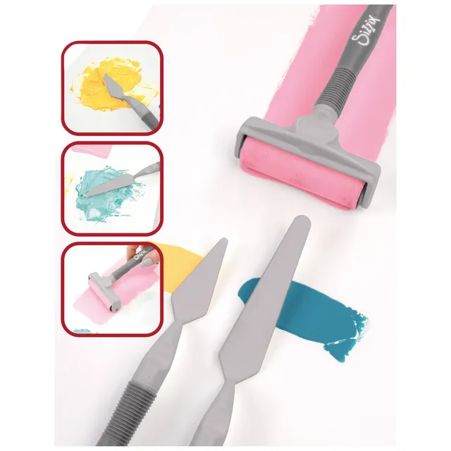 sizzix-studio-effectz-craft-werkzeugset-grau-5tlg-walze image 1