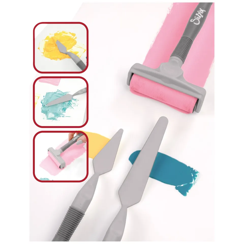 sizzix-studio-effectz-craft-werkzeugset-grau-5tlg-walze image 1