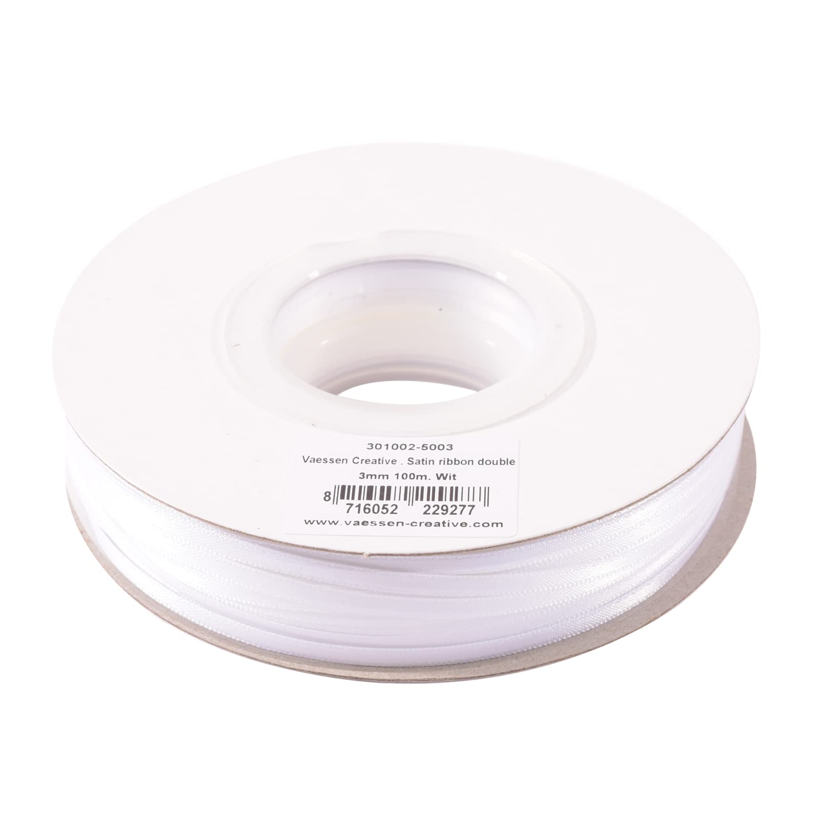 vaessen-florence-satinband-wei-3mm-100m-rolle-geschenkband image 1
