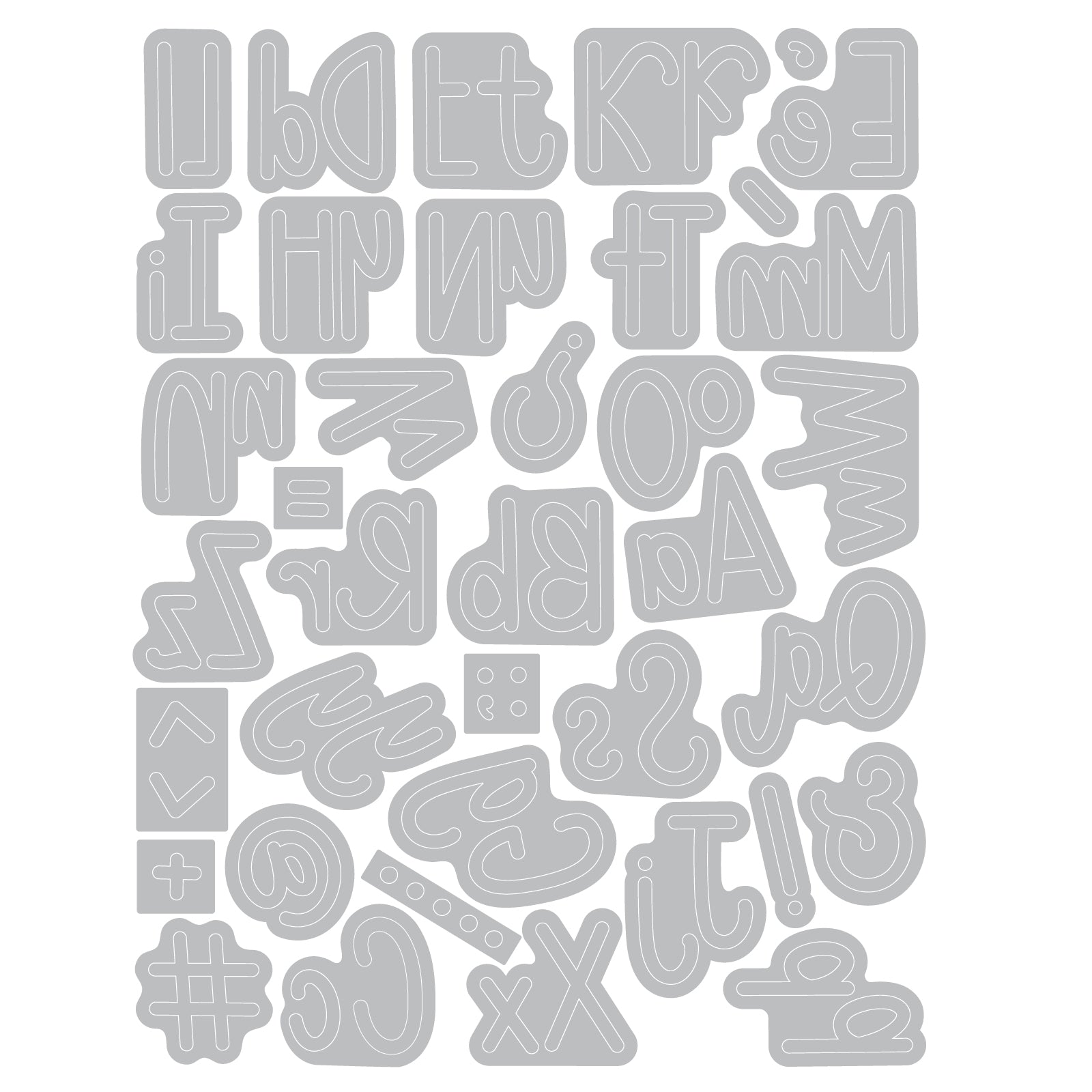 sizzix-thinlits-simple-letters-stanzformen-38tlg-alphabet image 2