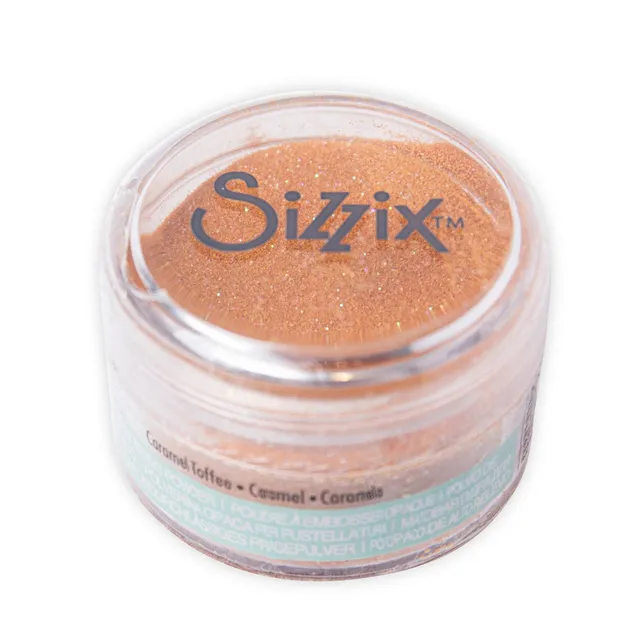 sizzix-effectz-embossingpulver-caramel-toffee-opak-12g image 1