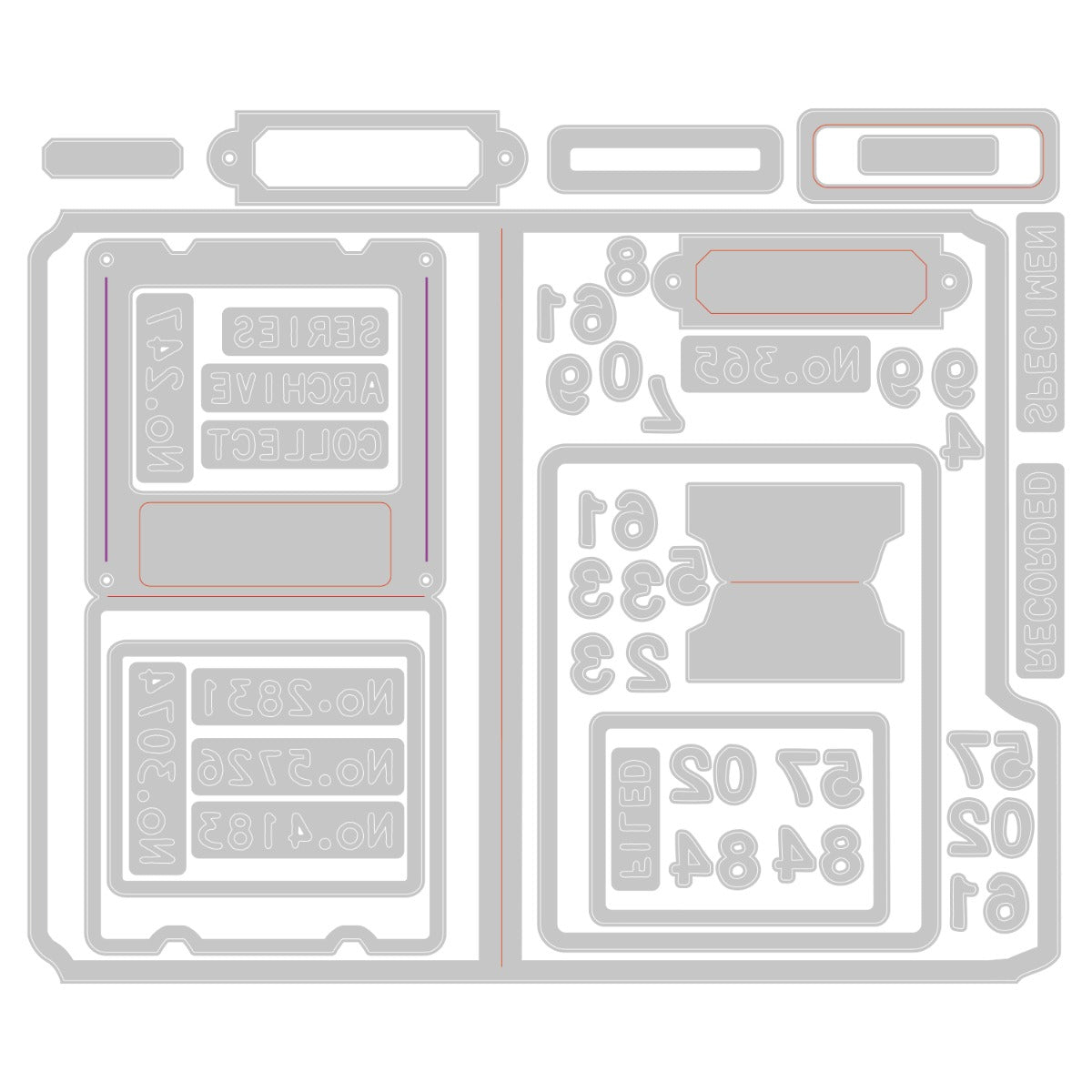 sizzix-thinlits-stanzformen-specimen-tim-holtz-54tlg-vintage image 3