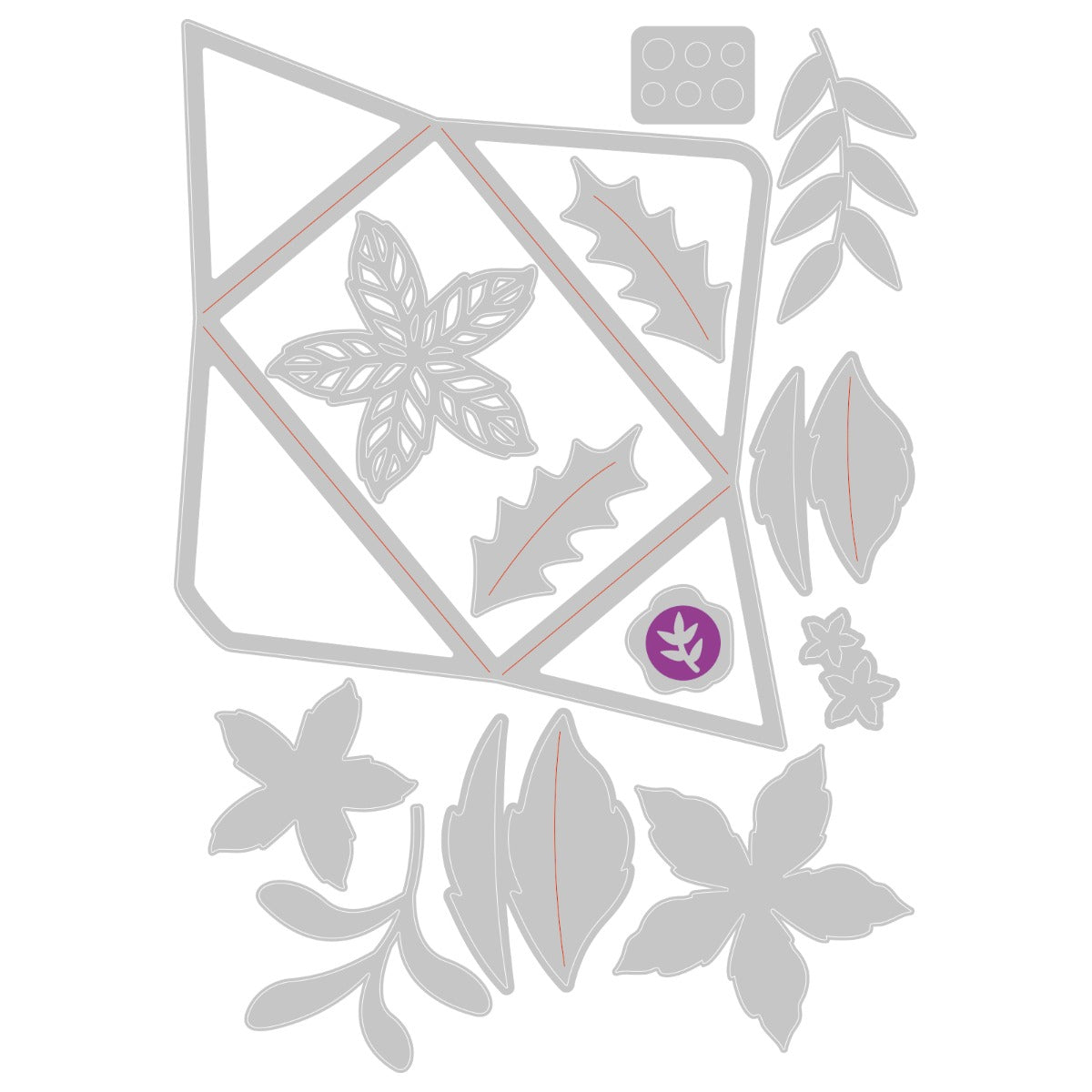 sizzix-thinlits-festive-envelope-stanzschablonen-13-tlg image 2