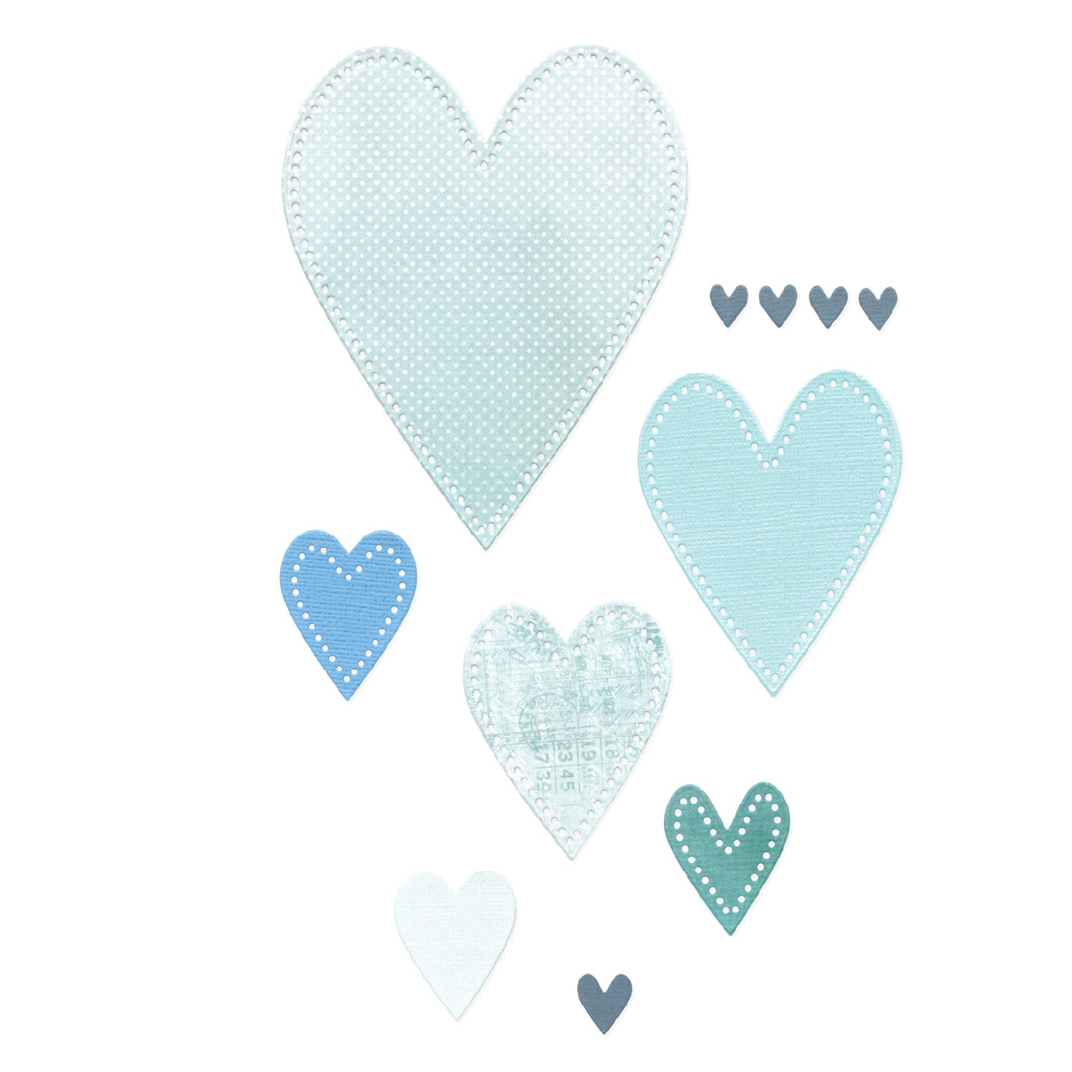 sizzix-framelits-stitched-hearts-stanzschablonen-13tlg image 1