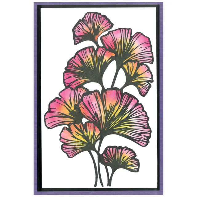 sizzix-a5-stencil-cosmopolitan-schablone-2er-floral-stacey-park image 1
