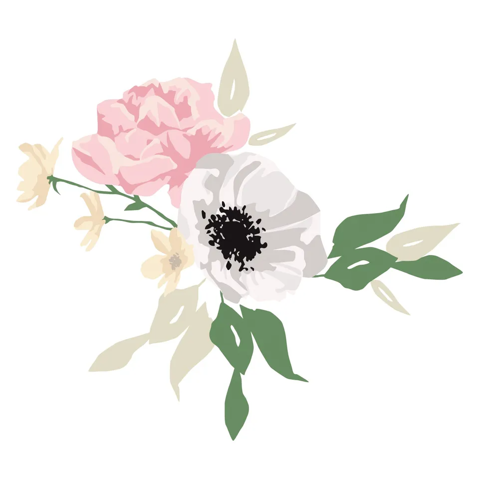 sizzix-layered-stamps-watercolor-bouquet-stempel-13tlg-blumen image 1