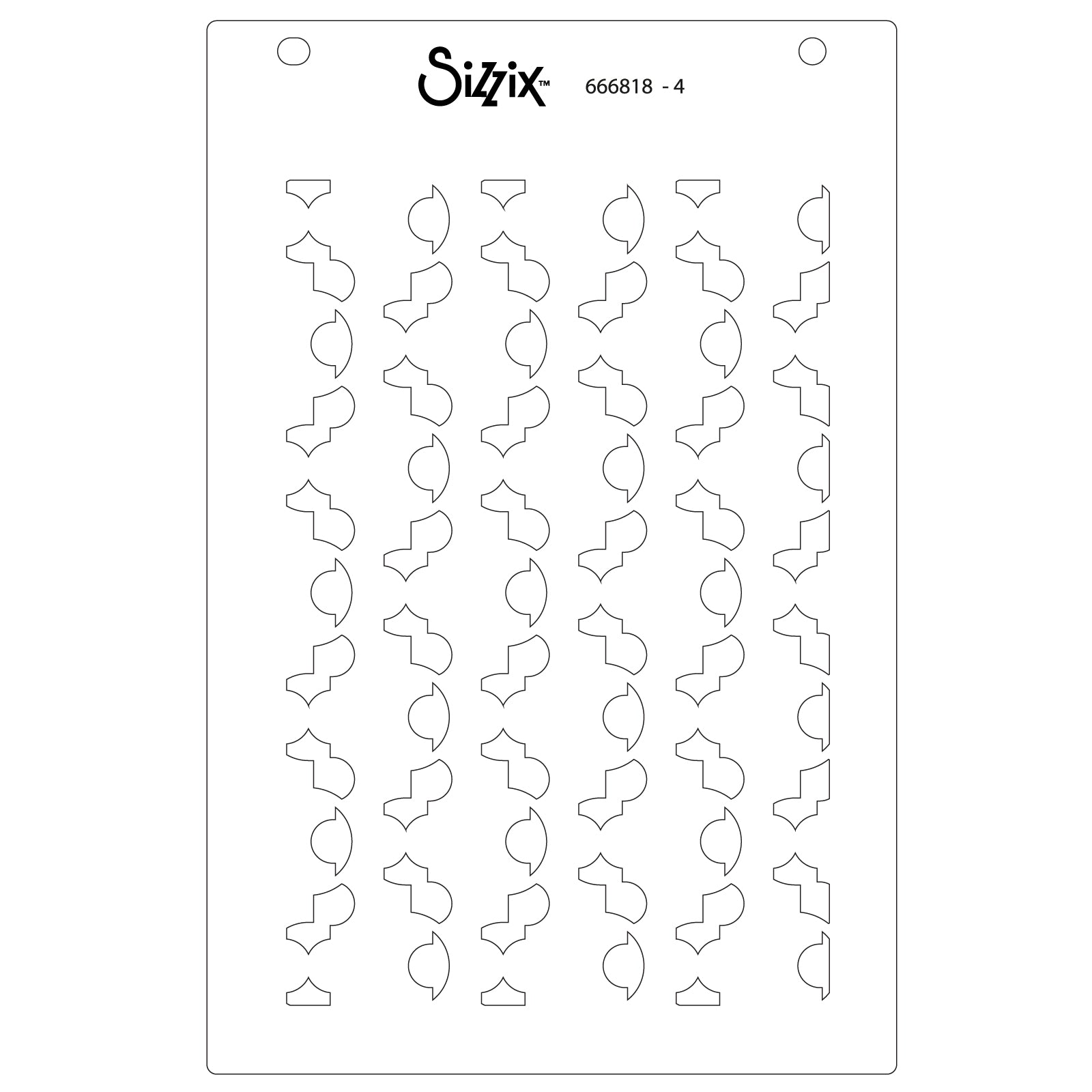 sizzix-textures-from-afar-2-schablonen-set-a6-4-tlg-geometrisch image 6