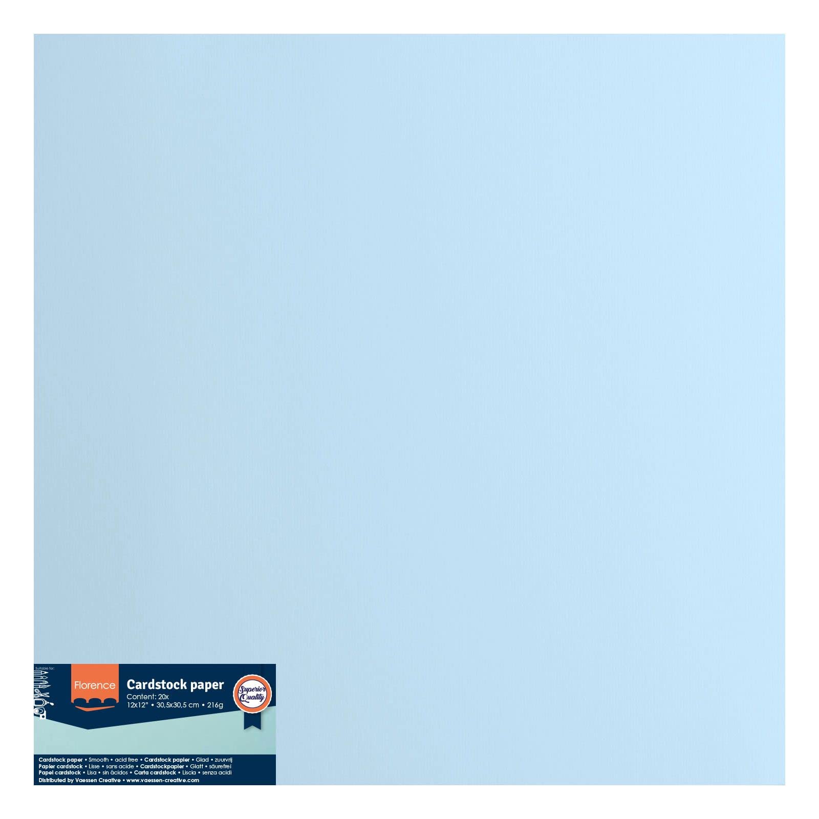 vaessen-florence-cardstock-tonkarton-blau-30-5x30-5cm-20-blatt-glatt image 6