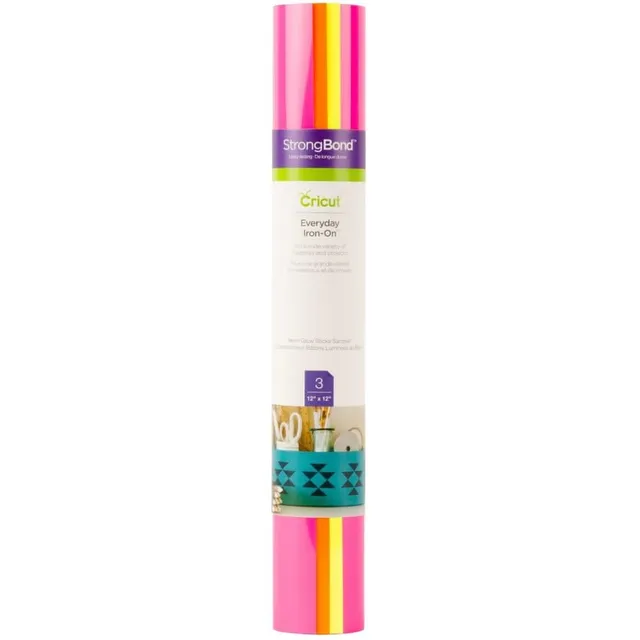 cricut-maker-everyday-iron-on-sampler-neon-glowsticks-folie image 1