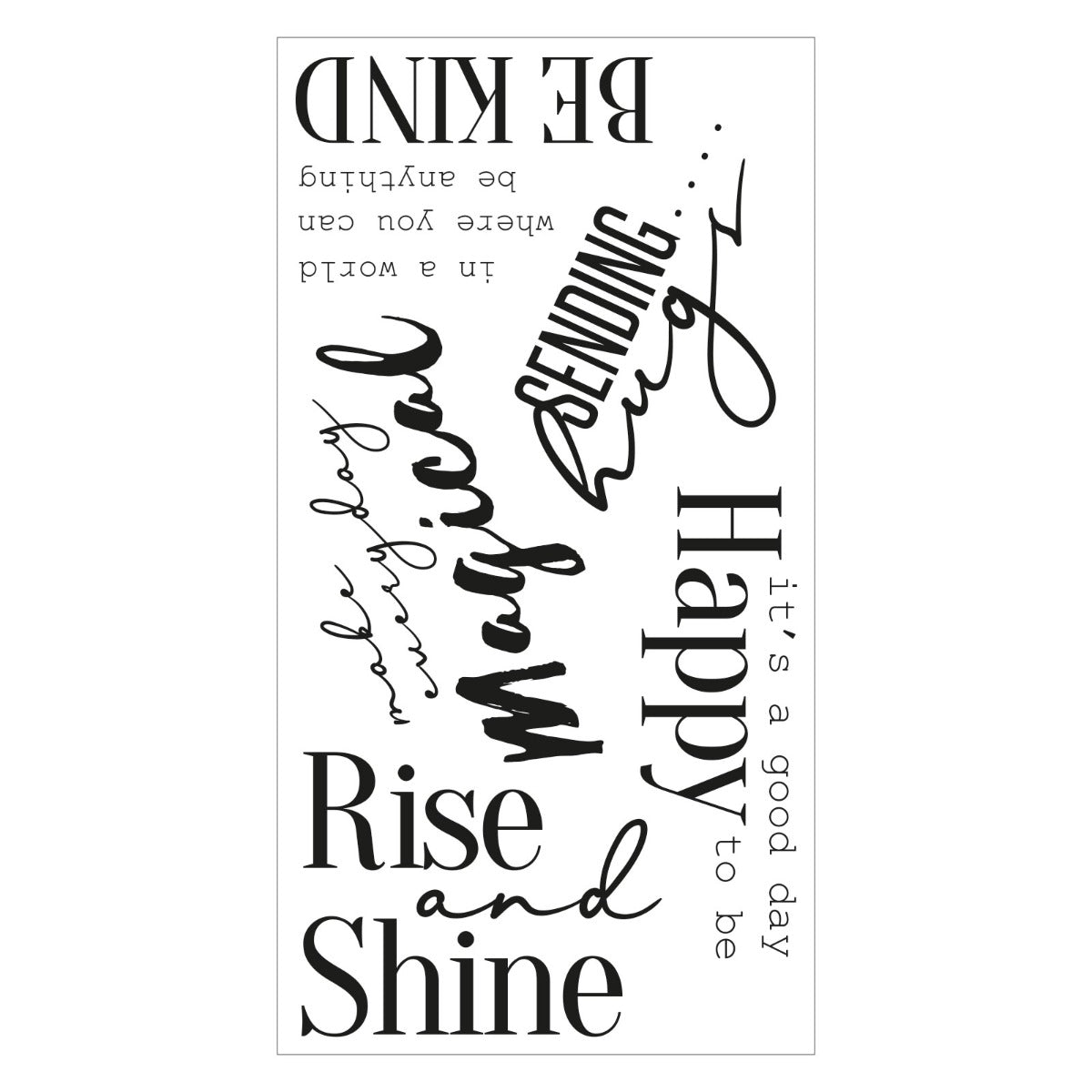 sizzix-clear-stamps-sunnyside-sentiments-9-stempelset-5er image 2