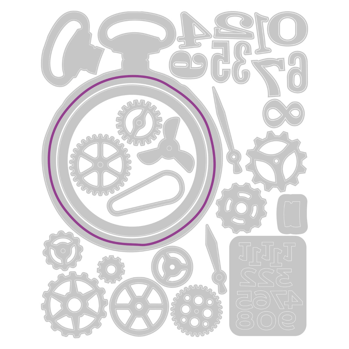 sizzix-thinlits-vault-watch-gears-stanzen-29tlg-tim-holtz image 2