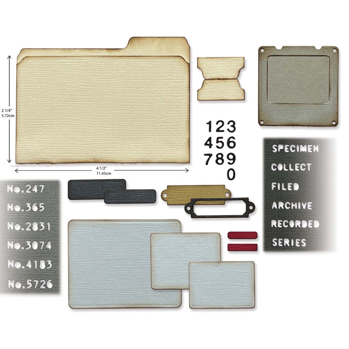 sizzix-thinlits-stanzformen-specimen-tim-holtz-54tlg-vintage image 2
