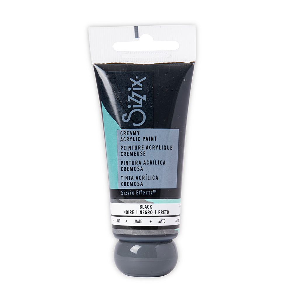 sizzix-effectz-acrylfarbe-schwarz-matt-60ml-deckend image 1