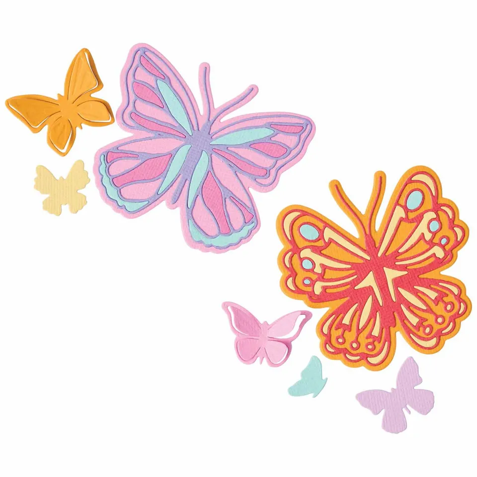 sizzix-thinlits-spring-wings-stanzschablonen-9tlg-schmetterling image 1