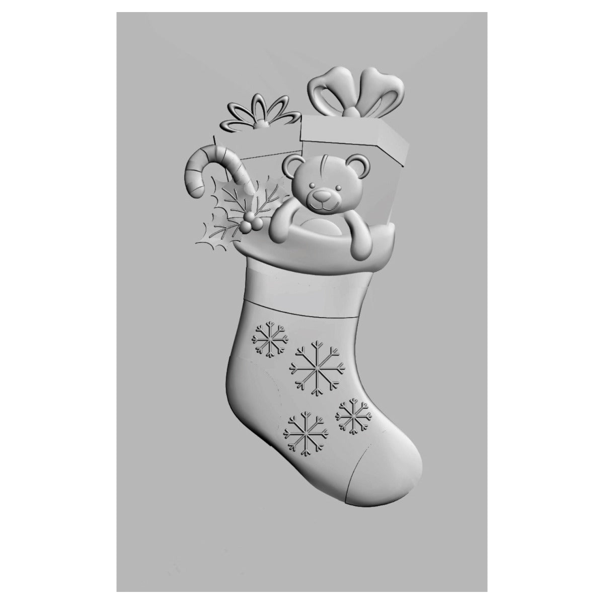 sizzix-3-d-impresslits-pr-gefolder-christmas-stocking-strumpf image 2