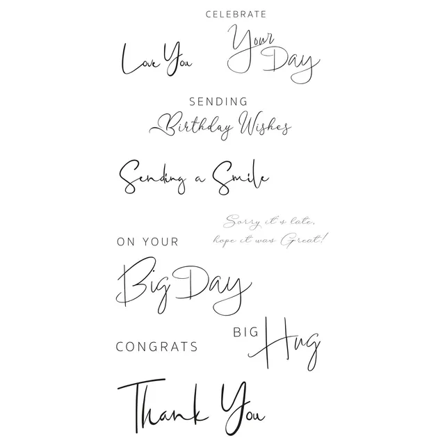 sizzix-clear-stamps-daily-sentiments-2-14tlg-lisa-jones image 1