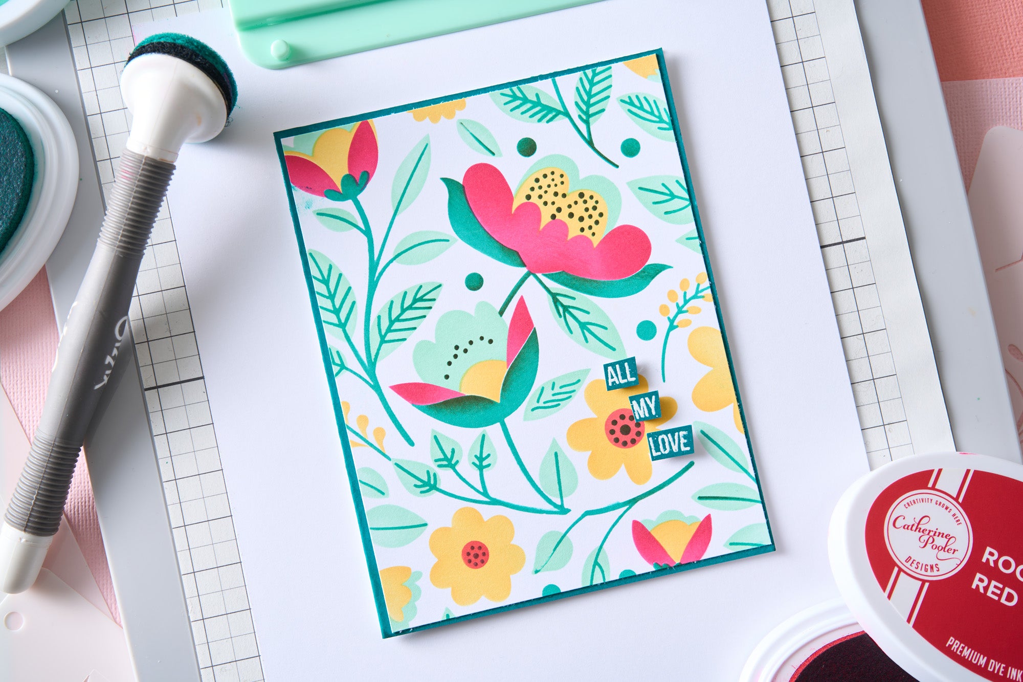 sizzix-layered-stencils-happy-garden-2-schablonen-a6-4er-blumen image 7