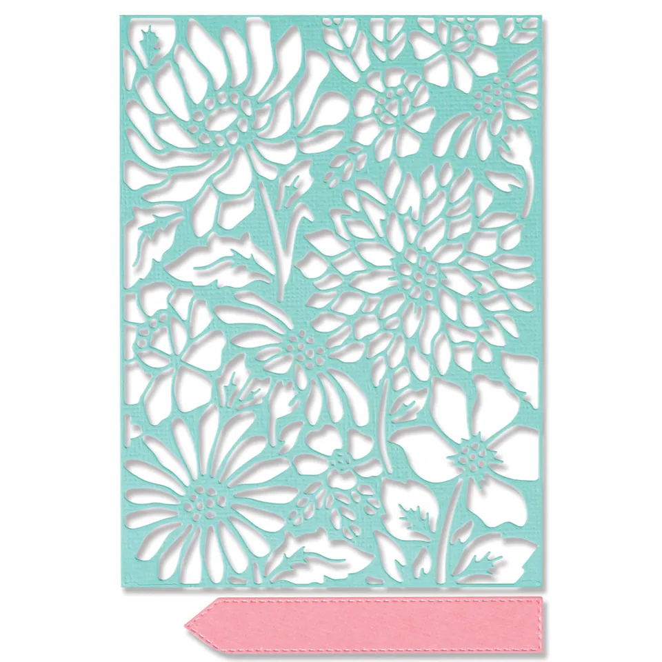 sizzix-thinlits-botanic-scene-stanzen-2er-blumen-hintergrund image 1