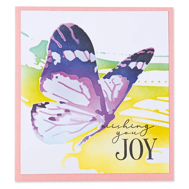 sizzix-layered-stencils-butterfly-schablonen-4tlg-schmetterling image 1