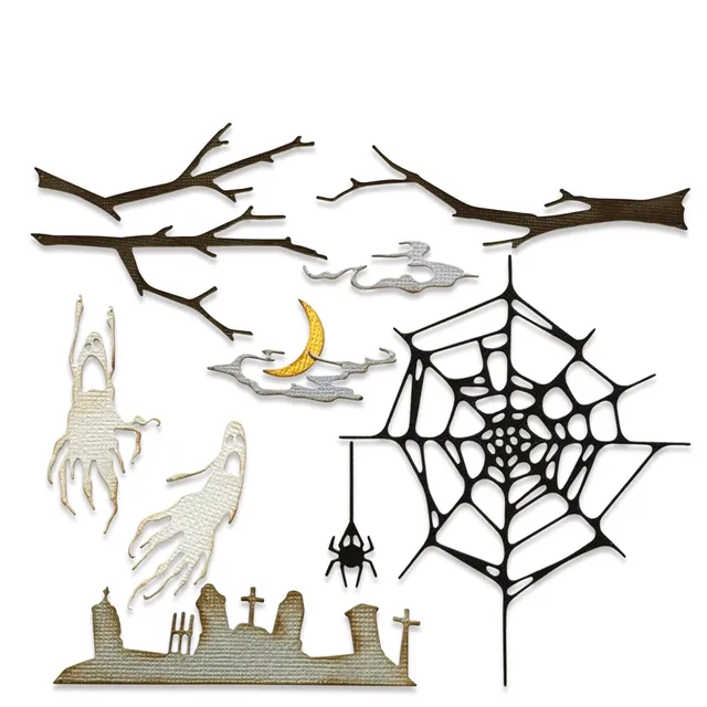 sizzix-thinlits-vault-fright-night-stanzformen-11-tlg-halloween image 1