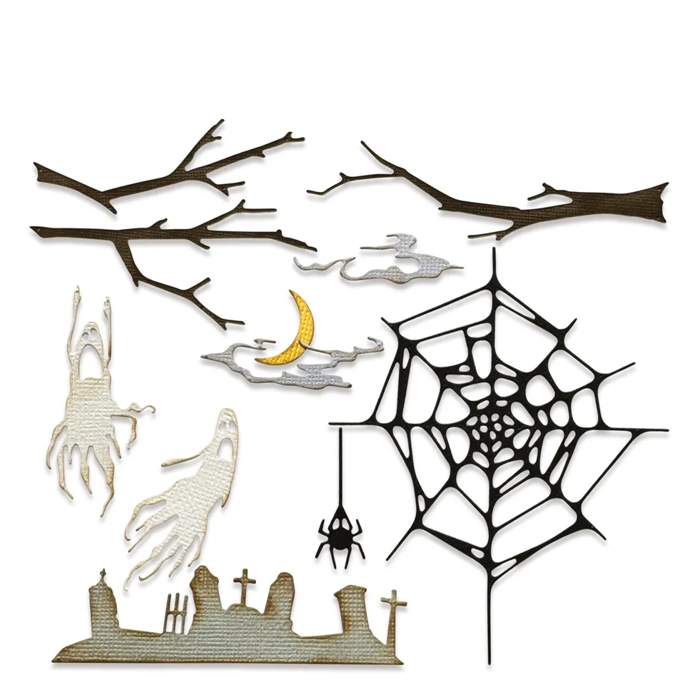 sizzix-thinlits-vault-fright-night-stanzformen-11-tlg-halloween image 1