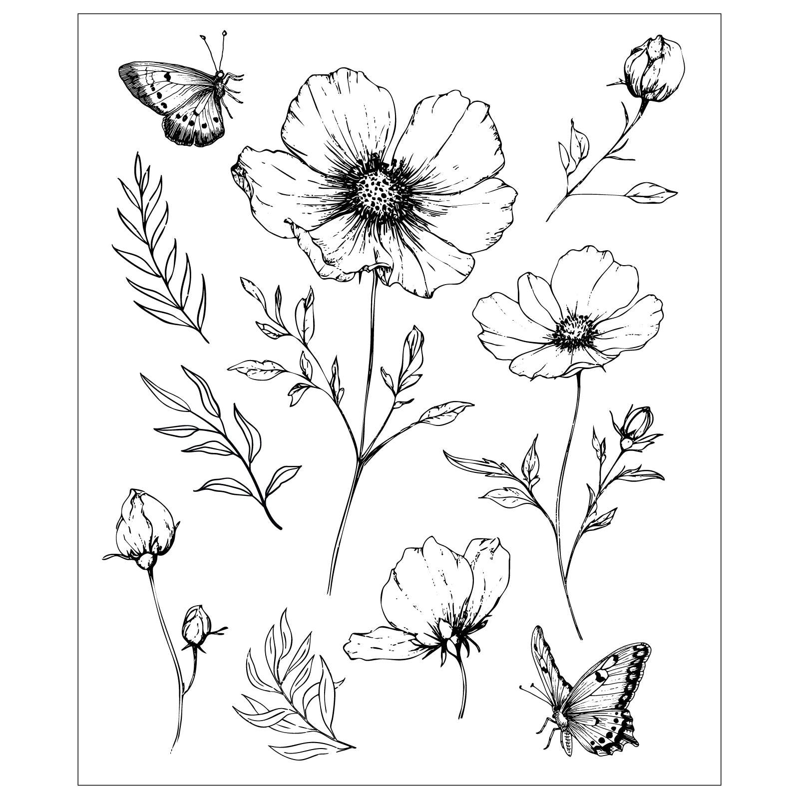 sizzix-studio-cosmo-and-butterflies-stempelset-10-tlg image 4