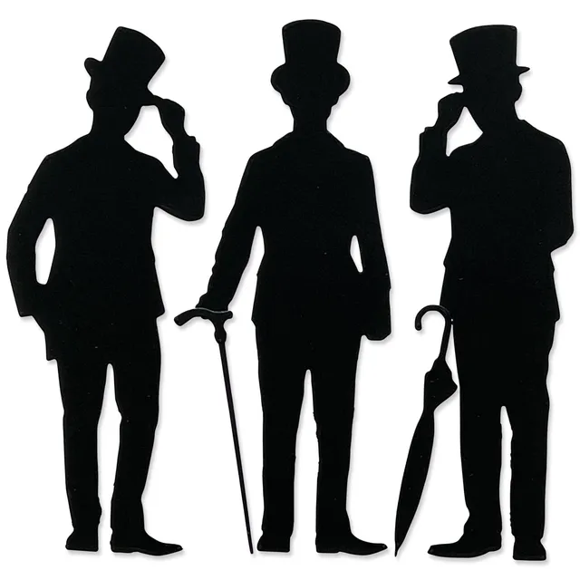 sizzix-thinlits-gentlemen-stanzschablonen-5-tlg-herrenfiguren image 1