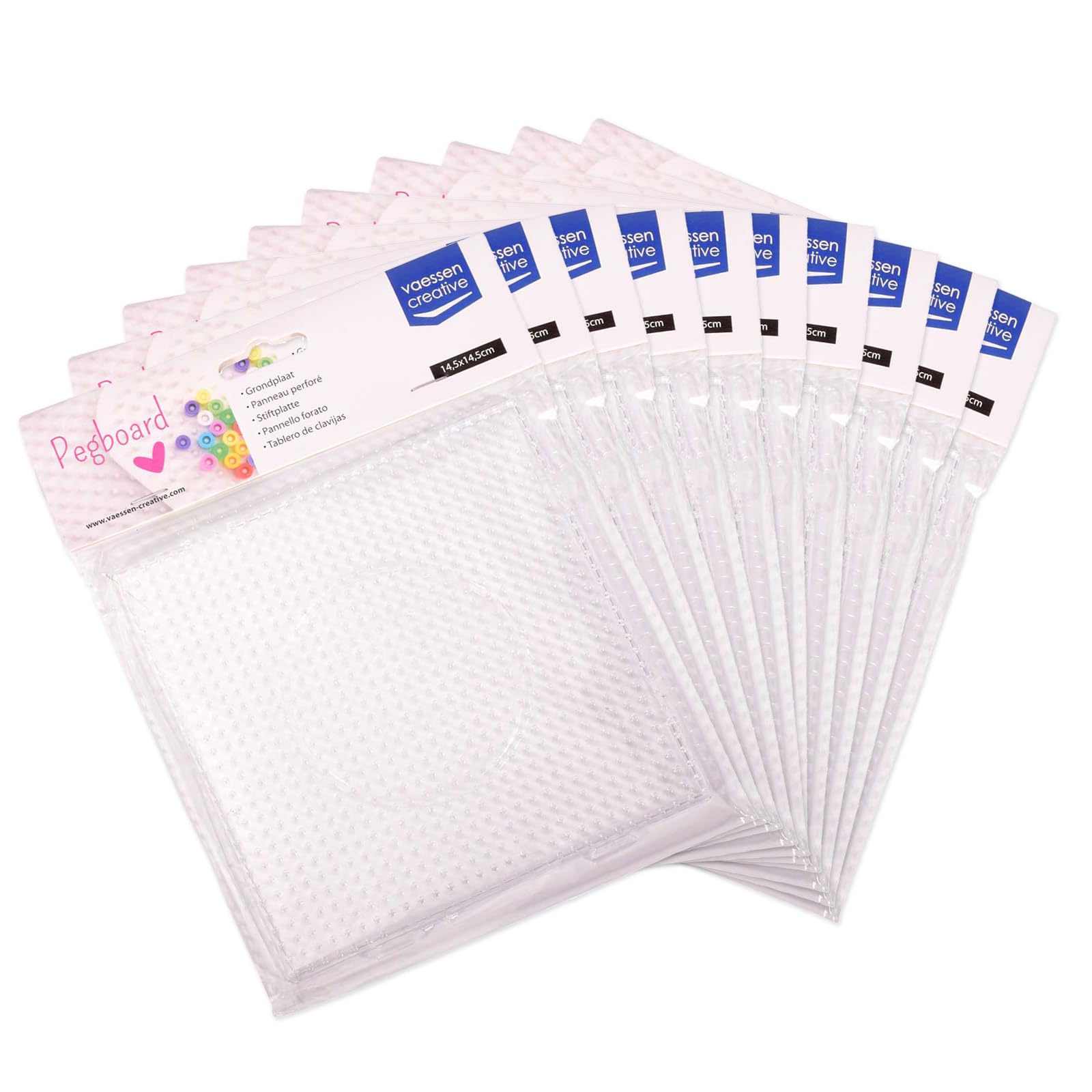 vaessen-creative-florence-stiftplatte-quadrat-10-st-ck-transparent image 1