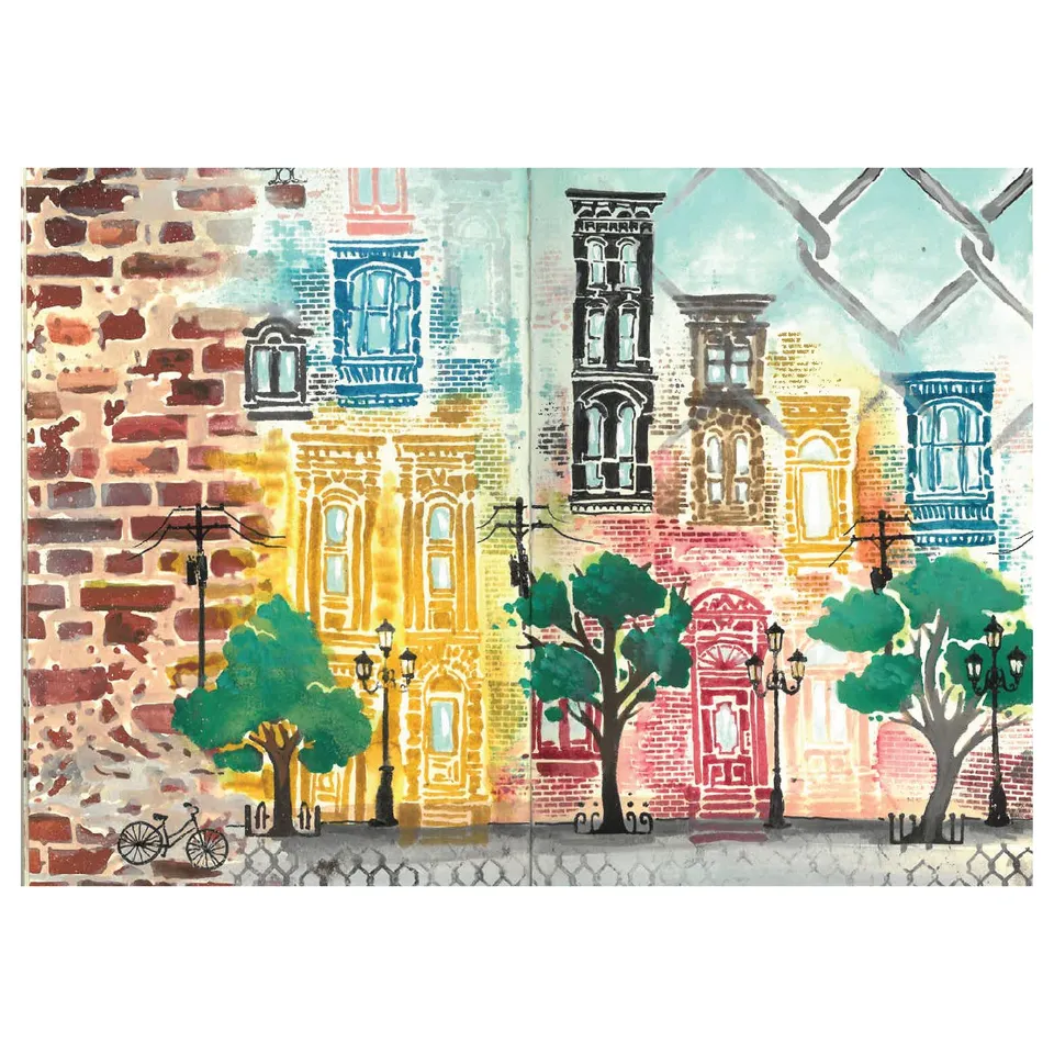 sizzix-studio-city-life-clear-stamps-20-tlg-schablonen-3-tlg-stadt image 1