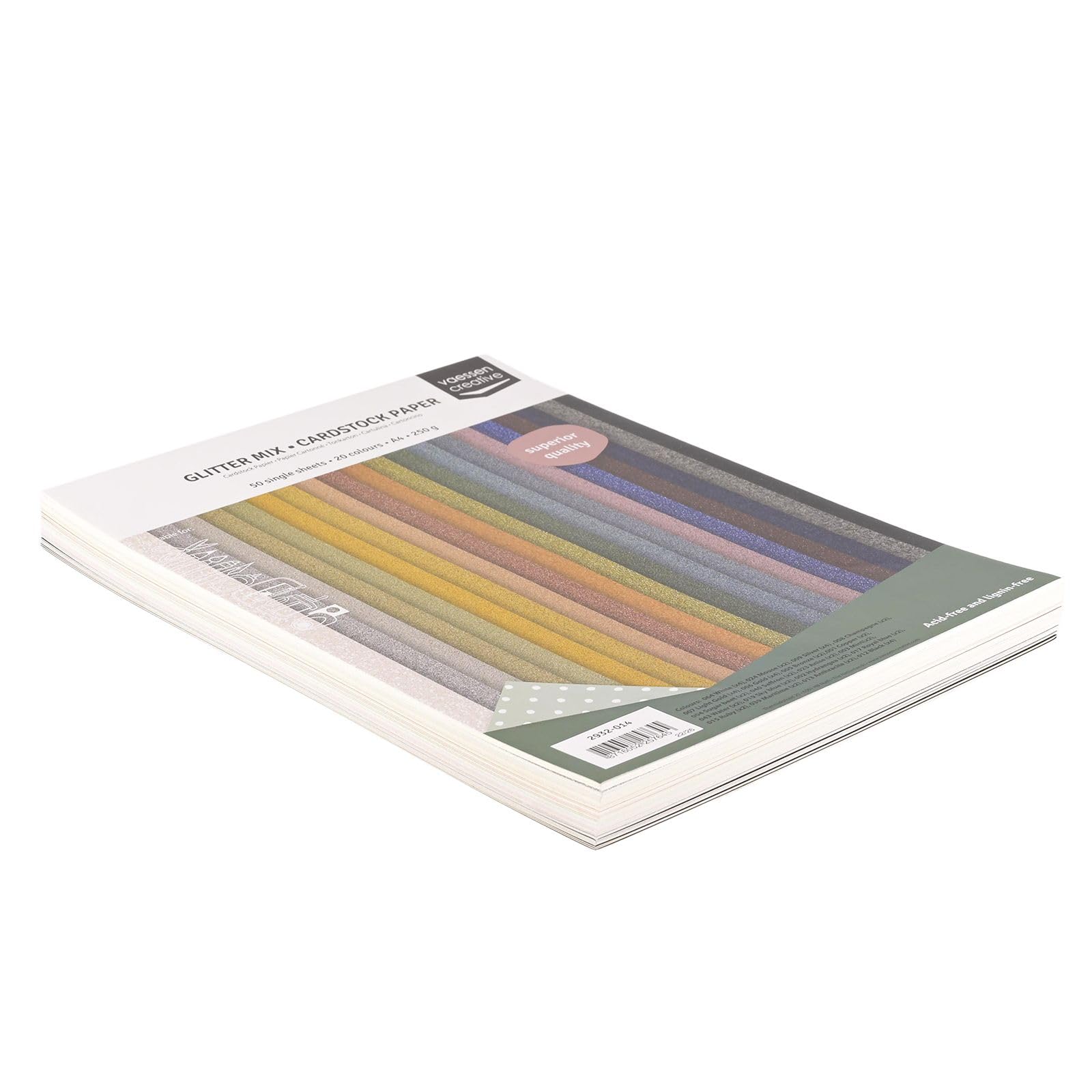 vaessen-creative-florence-glitzer-tonkarton-a4-bunt-50-blatt-20-farben image 3