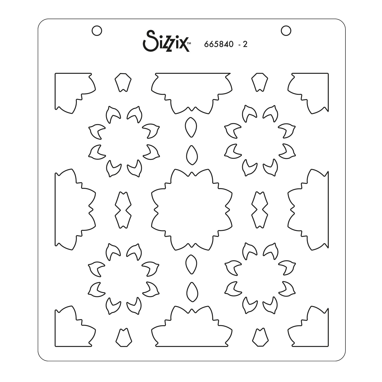 sizzix-layered-stencils-geo-background-schablonen-4-tlg image 3