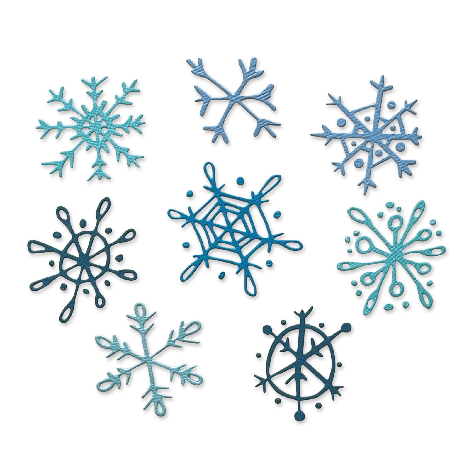 sizzix-thinlits-stanzschablone-scribbly-snowflakes-8tlg-holtz image 1
