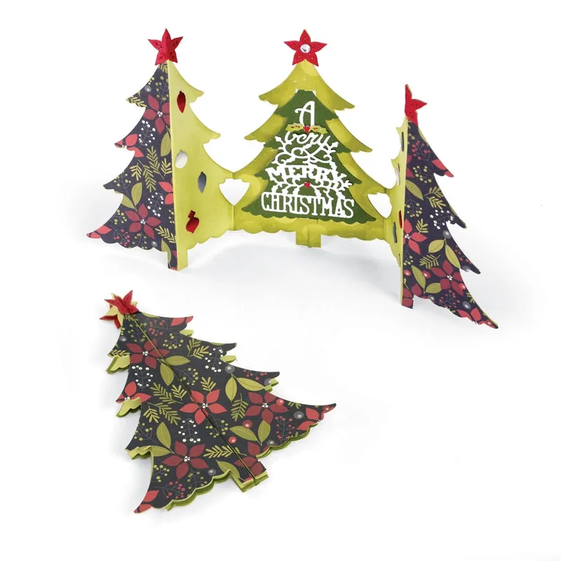 sizzix-thinlits-stanzschablonen-card-christmas-tree-fold-a-long-6-tlg image 1