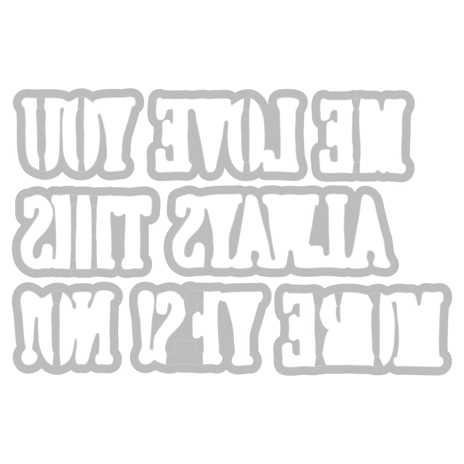 sizzix-framelits-stempelset-fine-line-alpha-01-52-8-tlg image 4