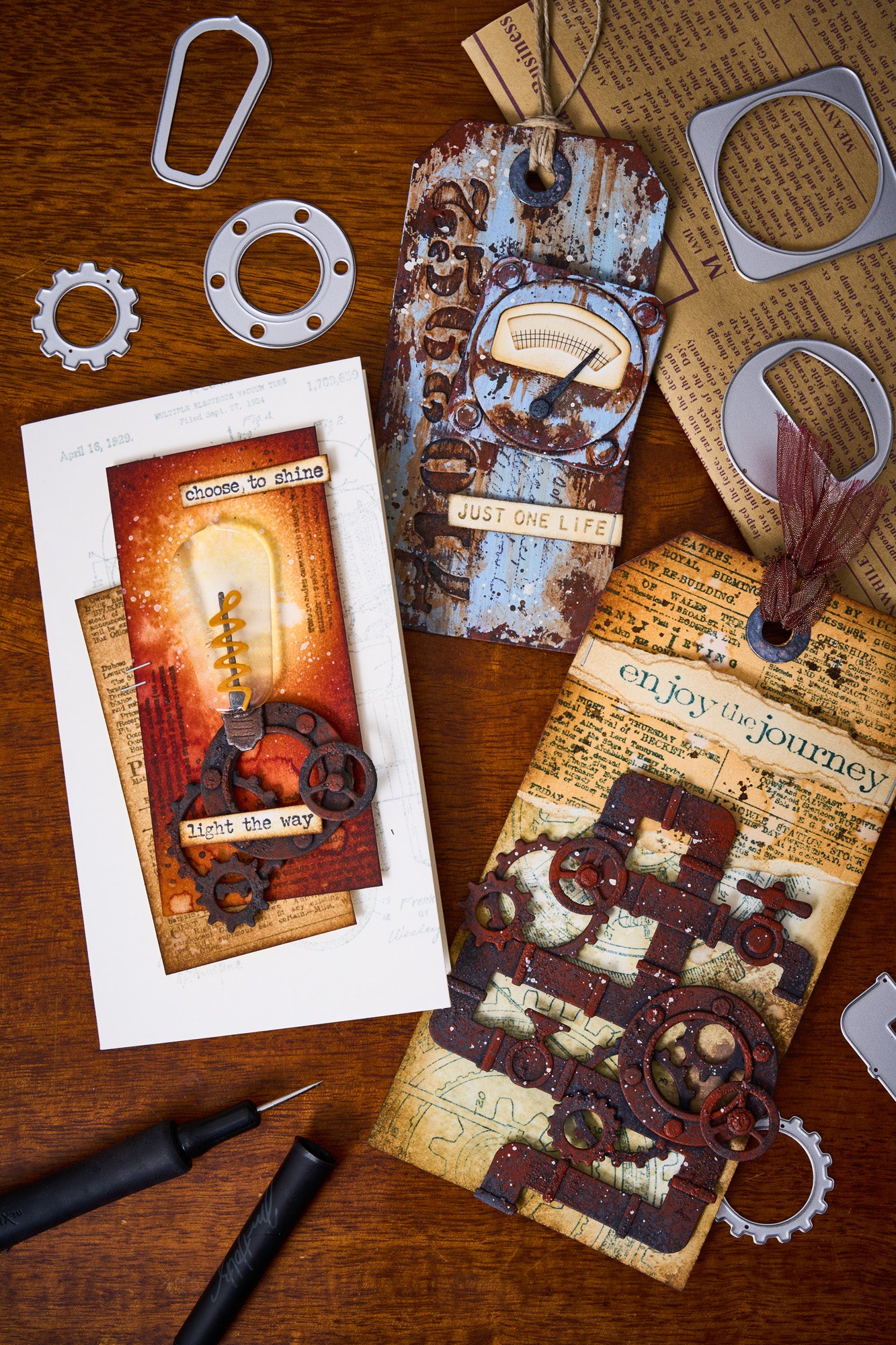 sizzix-thinlits-vault-industrial-stanzen-37tlg-tim-holtz-zahnrad image 5