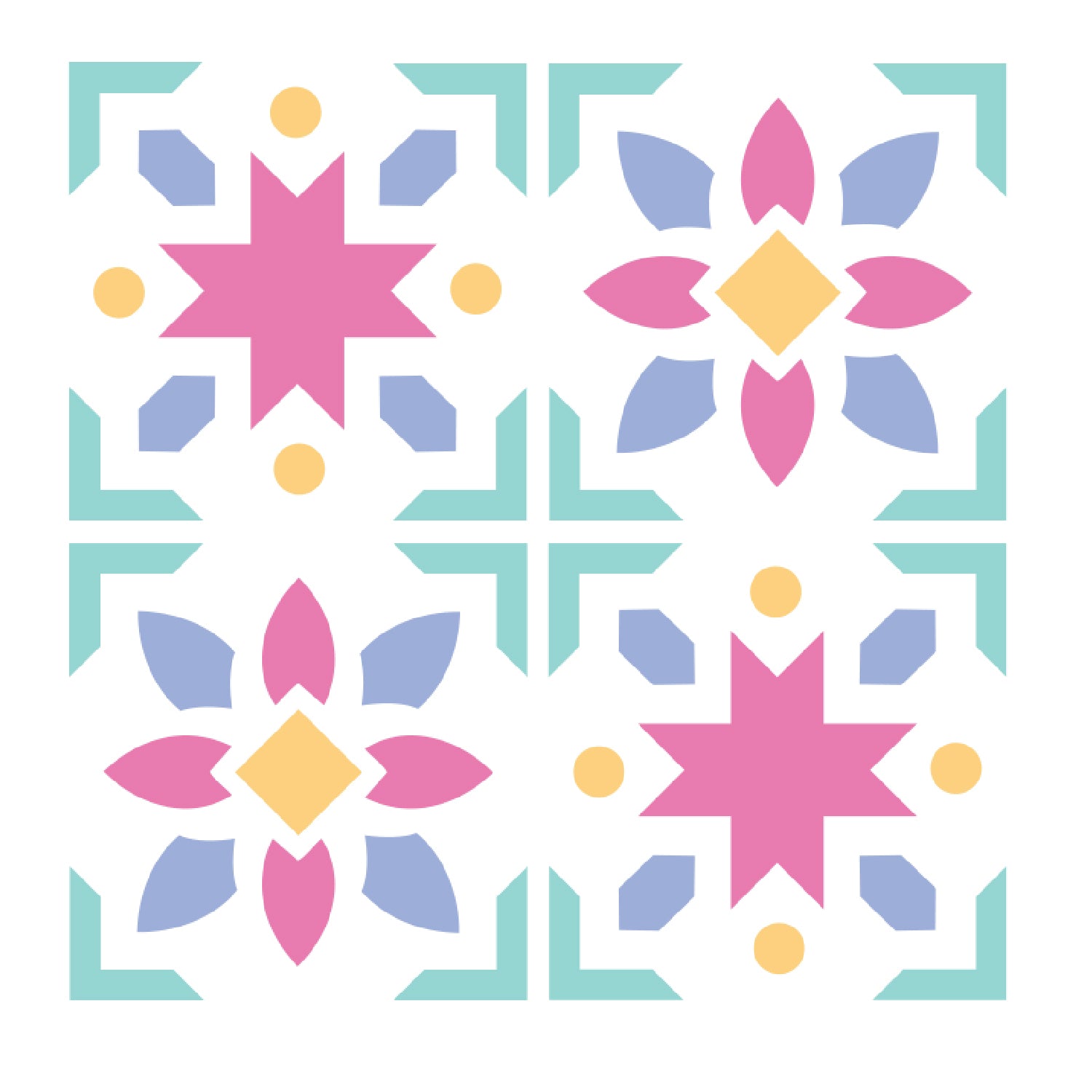 sizzix-layered-patchwork-tile-mini-schablonen-4-tlg image 1