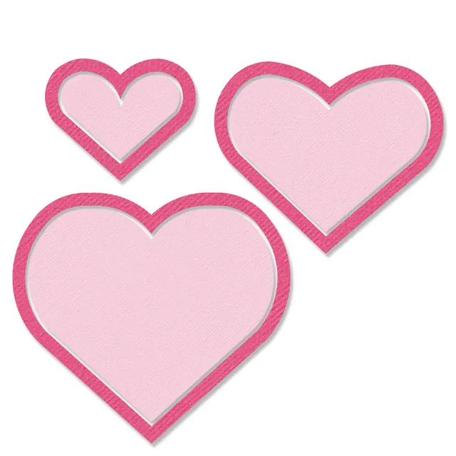 sizzix-framelits-heart-frames-stanzschablone-herzen-6tlg image 1