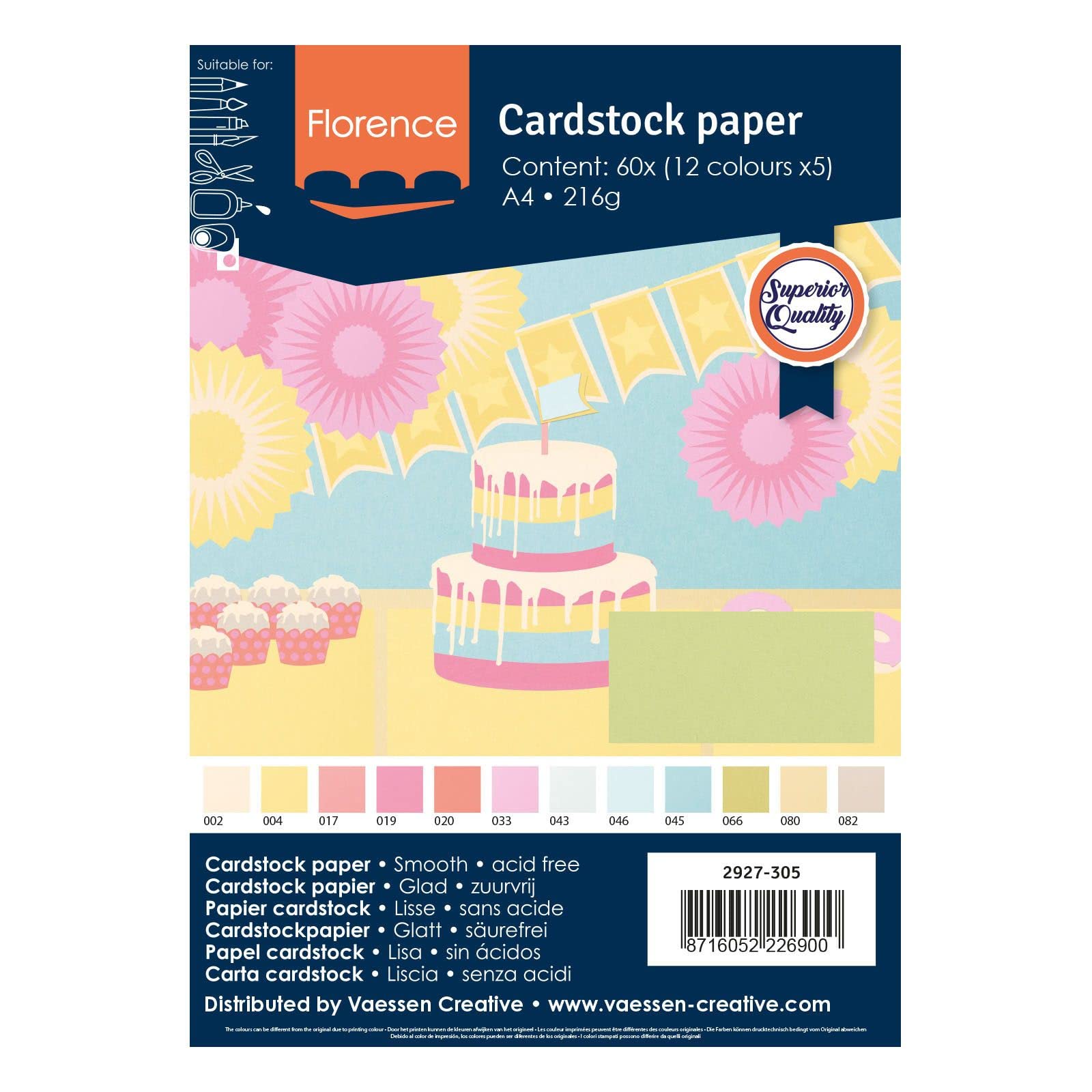 vaessen-creative-florence-2927-305-cardstock-a4-pastell-60-st-ck image 5