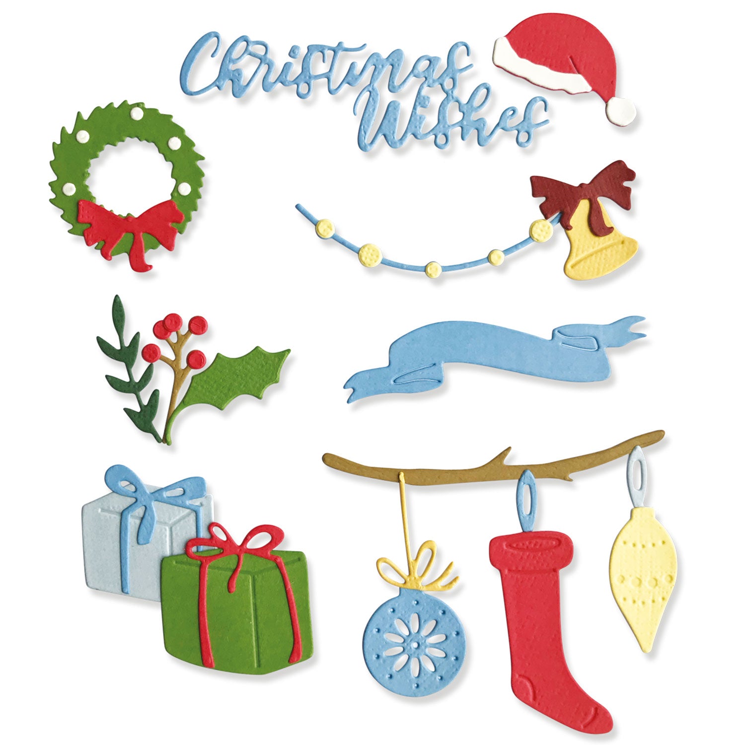 sizzix-thinlits-christmas-decorations-stanzschablonen-20tlg-weihnachten image 1