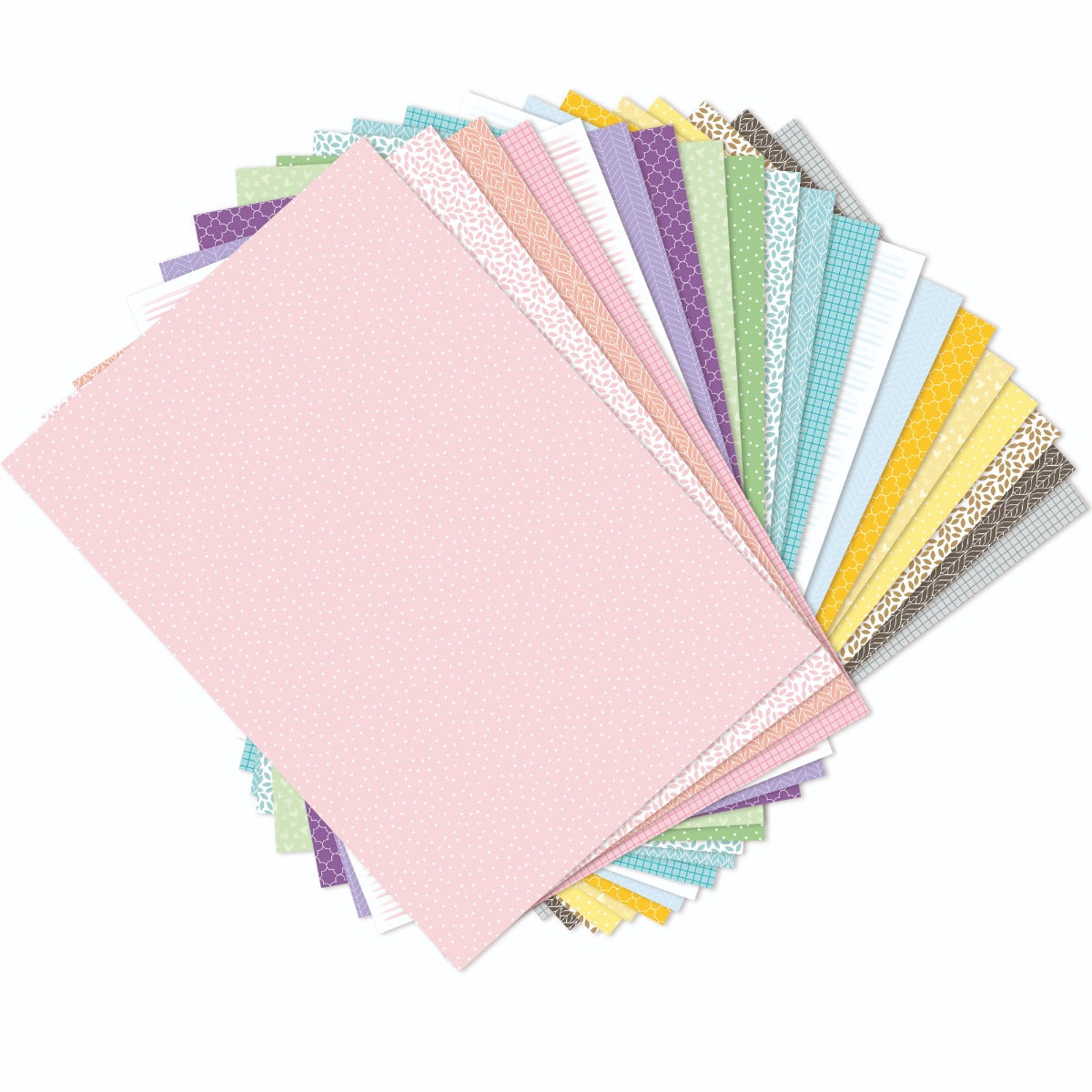 sizzix-surfacez-color-story-motivpapier-a4-80-blatt-20-farben image 1