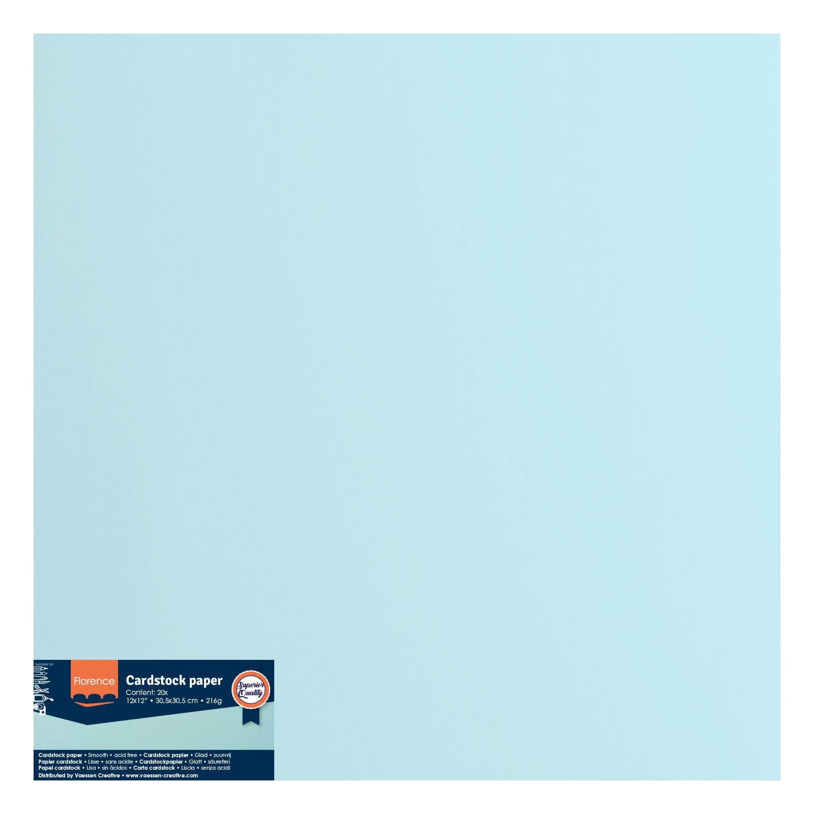 vaessen-creative-florence-cardstock-blau-20-bogen-30-5cm-216g image 6